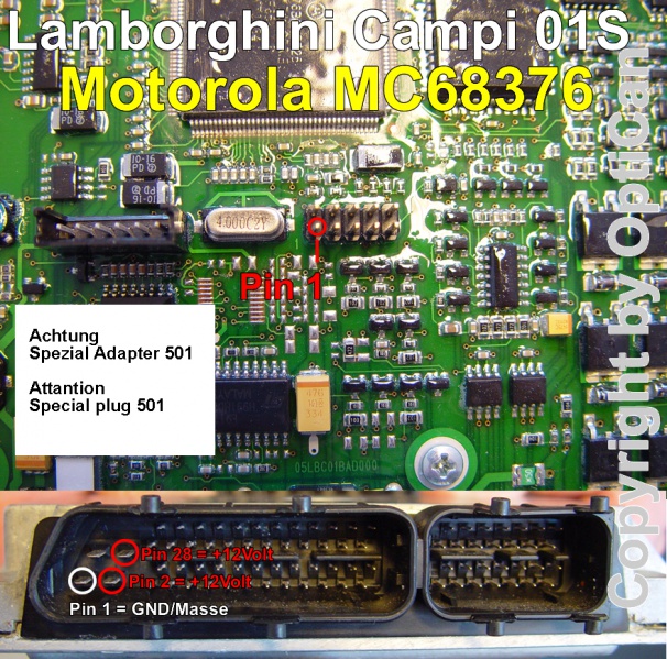 EFI CAMPI 0xS (Lamborghini) pinout diagram 1